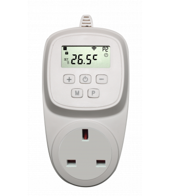 ENER-J Wifi Thermostat for Infrared heating panel with UK Plug, Max 3680W - Code IH1041