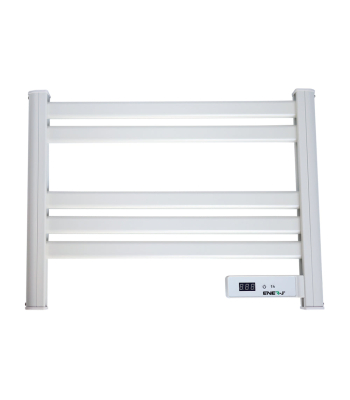 ENER-J Infrared Heating Towel Rail LED Screen with BS plug 1.2 m for Bathroom IP24 White - Code IH1045