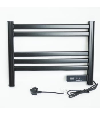 ENER-J Infrared Heating Towel Rail LED Screen with BS plug 1.2 m for Bathroom IP24 White - Code IH1046