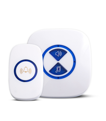 ENER-J Wireless Kinetic Doorbell + UK Plug Chime Set - Code SHA5322