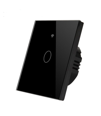ENER-J Wifi Smart 1 Gang Touch Switch, No Neutral Needed, Black Body - Code SHA5336