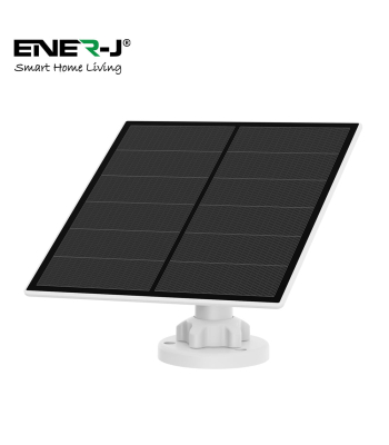 ENER-J 5W Crystal cell Solar Panel with 3M charging cable, IP66 (Compatible with SHA5344 Battery Camera Floodlights) - Code SHA5345