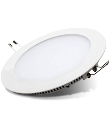 ENER-J 24W LED Round Recessed Ceiling Flat Panel Down Light Ultra Slim Lamp Cool White 4000K, 280mm Diameter, 30000 Hour Lifespan, Low Energy Consumption - Code T120