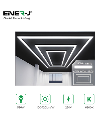ENER-J 750W Designer Ceiling Lights with 2 Inner Frame and border - Code T316
