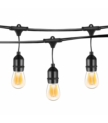 ENER-J LED Filament Bulb String Light Kit 15.2m (inc 15x2W Filament LED Lamps) - Code T447