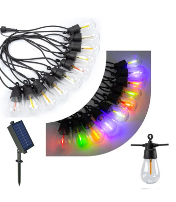 ENER-J Solar RGB Meteor Show String Lights, 10 Meters 10 Lamps, IP44 - Code T474