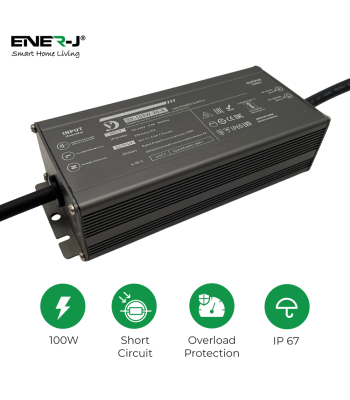 ENER-J 100W 24V-4.2A Waterproof IP67 Power Supply - Code T694