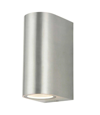 ENER-J Up-Down GU10 Fitting Wall Light Silver Housing - Code T704