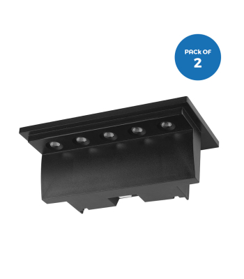 ENER-J 2 Pc Pack Solar Powered Deck / Fence Light with 5 LEDs, 2 Colour Switchable - 3000K & 6000K - Code T722-2