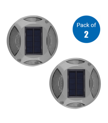 ENER-J 2 Pc Pack Solar Powered Decking or Pathway Garden Lights, 2 Colour Options - 6000K & BLUE - Code T723-2