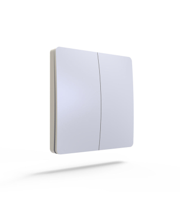 ENER-J 2 Gang Wireless Kinetic Switch (white body) - Code WS1025