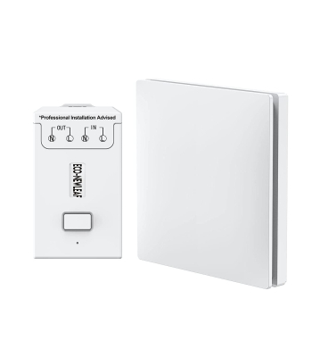 ENER-J 1 Gang Wireless Kinetic Switch +Dimmable & WiFi Receiver Bundle Kit - Code WS1061X