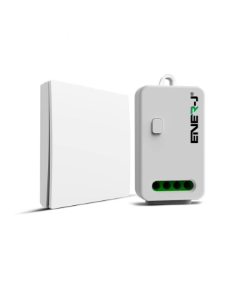 ENER-J 1 Gang Wireless Kinetic Switch + Non
Dimmable & WiFi 5A RF Receiver Bundle Kit - Code WS1062X