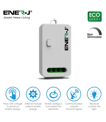 ENER-J Non Dimmable 10A RF Receiver, Max load 1000W LED - Code WS1065X