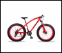 ENER-J 26 inches 21 gear Fat Sports Bike with High Carbon Steel, Red - Code BK12
