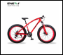 ENER-J 26 inches 21 gear Fat Sports Bike with High Carbon Steel, Red - Code BK12