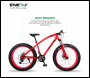ENER-J 26 inches 21 gear Fat Sports Bike with High Carbon Steel, Red - Code BK12