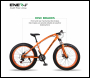 ENER-J 26 inches 21 gear Fat Sports Bike with High Carbon Steel, Orange - Code BK13
