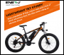 ENER-J 26 inch Frame, Thick tyres, Electric Mountain Bike with Samsung Battery and Shimano gear, Black & red - Code BK17