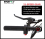 ENER-J 26 inch Frame, Thick tyres, Electric Mountain Bike with Samsung Battery and Shimano gear, Black & red - Code BK17