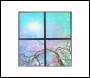ENER-J 60x60cms SKY Panel with Cherry blossom trees 2D Effect (4 pcs set) - Code E153