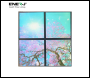 ENER-J 60x60cms SKY Panel with Cherry blossom trees 2D Effect (4 pcs set) - Code E153