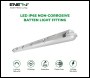 ENER-J Non Corrosive Waterproof Fitting, 1.2m 40W, 120 lumens per Watt, 4000K (Pack of 6) - Code E181-6