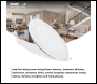 ENER-J 3W Recessed Round LED Mini Panel Downlight, 85mm Diameter, 70mm Hole Size, 6000K, 2 Years Warranty - Code E303