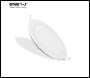 ENER-J Pack of 4 12W Recessed Round LED Downlight Mini Panel 175mm Diameter, 160mm Hole Size, CE Driver, 6000K, 20000 Hours Long Life - Code E309