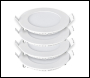 ENER-J 18W Recessed Round LED Downlight Mini Panel 220mm Diameter, 205mm Hole Size, CE Driver, 6000K, 20000 Hours Long Life - Code E312