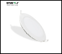 ENER-J 18W Recessed Round LED Downlight Mini Panel 220mm Diameter, 205mm Hole Size, CE Driver, 6000K, 20000 Hours Long Life - Code E312