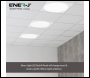 ENER-J Moon Light LED Backlit Panel Light, 60x60cms, 3400 lumens, 3 Years warranty, 4000K (Pack of 2) - Code E814-2