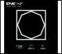 ENER-J 60x60cm LED Frame Panel Light with Hexagon Inner Lights - 40W, Cool White (6500K) - Code E818
