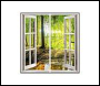 ENER-J 120x60 Landscape Window Panel set (2 pcs), 2 x 60W, With Wall mounting kit, Lush Green Trees - Code E822