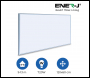 ENER-J 1195*595 Infrared Heating Panel, White Body, 720W - Code IH1007