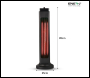 ENER-J Portable Infrared Heater 600W/1200W with Oscillation - Code IH1032