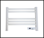 ENER-J Infrared Heating Towel Rail LED Screen with BS plug 1.2 m for Bathroom IP24 White - Code IH1045