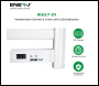 ENER-J Infrared Heating Towel Rail LED Screen with BS plug 1.2 m for Bathroom IP24 White - Code IH1045