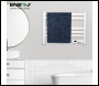 ENER-J Infrared Heating Towel Rail LED Screen with BS plug 1.2 m for Bathroom IP24 White - Code IH1045