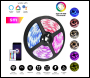 ENER-J Smart WiFi RGB+CCT Changing 5m Plug & Play LED Strip Kit, IP65 - Code SHA5213X