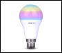 ENER-J Smart WiFi GLS LED Lamp B22, 9W, RGB+W+WW, Dimmable (Pack of 3) - Code SHA5262-3