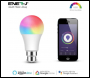 ENER-J Smart WiFi GLS LED Lamp B22, 9W, RGB+W+WW, Dimmable (Pack of 3) - Code SHA5262-3