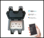 ENER-J Smart WiFi Weatherproof 13A Twin Wall Sockets with 2 USB Ports (IP55) - Code SHA5275