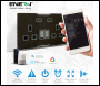 ENER-J Smart Wi-Fi 13A Wi-Fi Twin Wall Sockets with 1 USB Ports (Black) - Code SHA5282