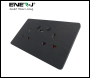 ENER-J Smart WiFi 13A WiFi Twin Wall Sockets with 1 USB Ports (Black) - Code SHA5282X