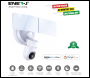 ENER-J Wifi Outdoor Security Kit with IP Camera and twin LED Floodlight, 2 way audio, White - Code SHA5293