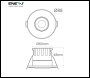 ENER-J Smart WiFi Fire Rated Downlight, 8W, CCT Changeable & Dimming - Code SHA5296X