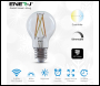 ENER-J 8.5W Smart WiFi Filament Bulb E27 CCT Changeable & Dimmable for Livingroom, Bedroom Lighting (Pack of 3) - Code SHA5298-3
