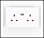 ENER-J Smart WiFi 13A WiFi Twin Wall Sockets with single USB. Push button - Code SHA5302