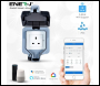 ENER-J Smart WiFi Waterproof Single Socket (IP55) - Code SHA5303